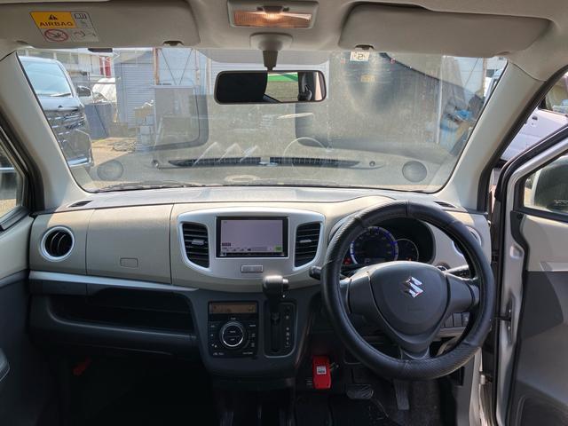 ワゴンＲ ＦＸリミテッド　運転席助手席エアバッグ　盗難防止　全席パワーウインドウ　パワーステアリング　ＡＢＳ　運転席エアバック　エアコン　衝突安全ボディ　ナビ　ＴＶ（35枚目）