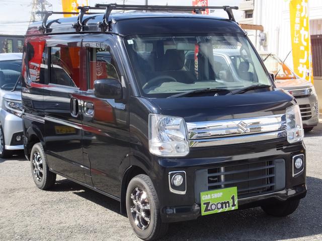 エブリイ ジョイン　５ＡＧＳ車　２速発進　ハイルーフ　ルーフキャリア　８インチメモリーナビ　フルセグＴＶ　ＤＶＤ再生　Ｂｌｕｅｔｏｏｔｈ　バックカメラ　ドライブレコーダ　フォグランプ　ＥＴＣ　社外１２インチアルミホイール（4枚目）