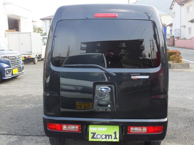 サンバーバン トランスポーター　ハイルーフ　フルフラット　社外ナビ　フルセグＴＶ　ＤＶＤ再生　Ｂｌｕｅｔｏｏｔｈ　両側スライドドア　フォグライト　社外１４インチアルミホイール（7枚目）