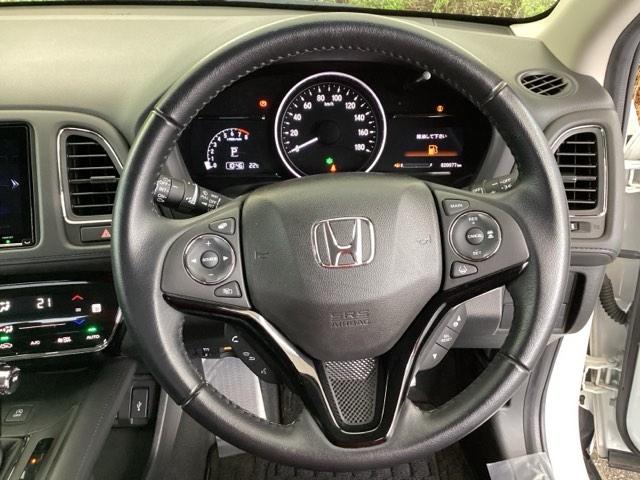 ヴェゼル Ｘ・ホンダセンシング　純正メモリーナビ　ドラレコ　リアカメラ　シートヒーター　Ｒカメラ　Ｗエアバッグ　盗難防止　アクティブクルーズコントロール　オートエアコン　ＬＥＤランプ　衝突軽減ブレ－キ　パワステ　整備記録簿　Ｄレコ（14枚目）