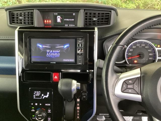 タンク カスタムGS メモリーナビ 両側電動スライドドア ブレーキサポート シ-トヒ-タ- 両側自動ドア キーレス LED ナビTV スマートキープッシュスタート オートクルーズコントロール ウォークスルー オートエアコン(3枚目)