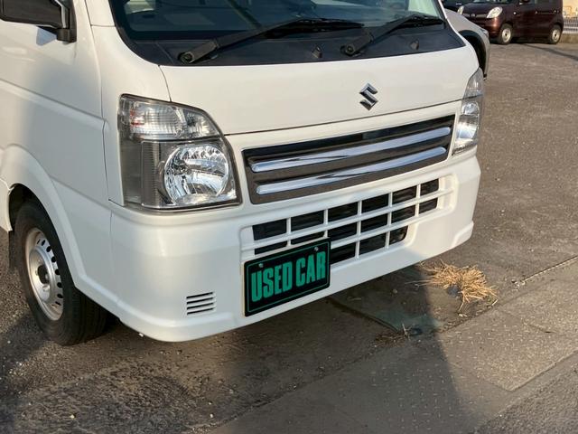 キャリイトラック ＫＣエアコン・パワステ　オートマ　ディスプレイオーディオ　ナビ　ライト類ＬＥＤ化　ＥＴＣ　３方開　メッキグリルカバー　メッキドアミラーカバー　ヘッドライトレベライザー（6枚目）