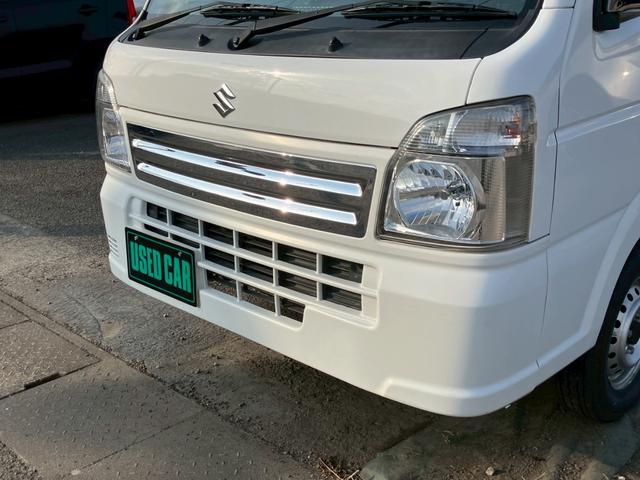 キャリイトラック ＫＣエアコン・パワステ　オートマ　ディスプレイオーディオ　ナビ　ライト類ＬＥＤ化　ＥＴＣ　３方開　メッキグリルカバー　メッキドアミラーカバー　ヘッドライトレベライザー（7枚目）