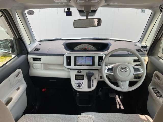 ムーヴキャンバス ６６０　Ｘ　ＳＡＩＩＩ　メモリーナビ　バックカメラ　衝突軽減装置　エコアイドル　デュアルエアバッグ　フルセグテレビ　衝突回避支援ブレーキ　Ｂモニター　ハイビームアシスト　オートエアコン　左右電動スライドドア　メモリーナビ（4枚目）