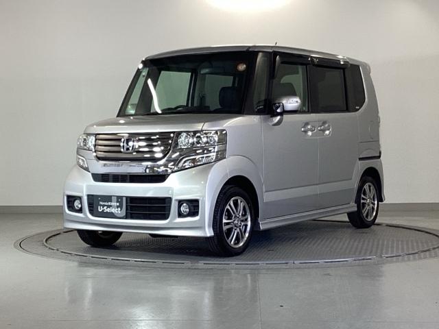 Ｎ－ＢＯＸカスタム Ｇ・Ｌパッケージ　ナビ　Ｒカメラ　ＣＤ　ＤＶＤ　フルセグＴＶ　助手席エアバック　記録簿付き　スマートキープッシュスタート　運転席エアバッグ　パワーステアリング　ＶＳＣ　両側スライド片側電動ドア　ＥＴＣ車載器　エアコン（10枚目）