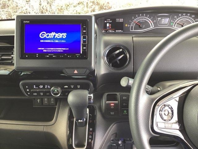 Ｎ－ＢＯＸカスタム ＥＸ　純正メモリーナビ　ドラレコ　リアカメラ　シ－トヒ－タ－　横滑り防止　ＡＡＣ　両側電動ドア　パーキングセンサー　カーテンエアバック　ＬＥＤヘッド　ＵＳＢ　ナビＴＶ　Ｒカメラ　ＤＶＤ　ＥＴＣ　スマキー（3枚目）