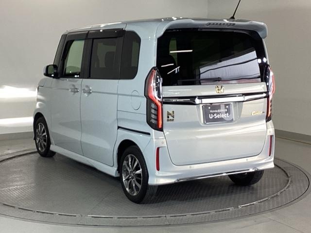 Ｎ－ＢＯＸカスタム Ｌ　純正メモリーナビ　シートヒーター　ＥＴＣ　スマートキーシステム　リヤカメラ　サイドカーテンエアバック　記録簿　ナビ＆ＴＶ　ＵＳＢポート　ＬＥＤ　キーフリー　両側スライド片側電動ドア　パワーステアリング（27枚目）