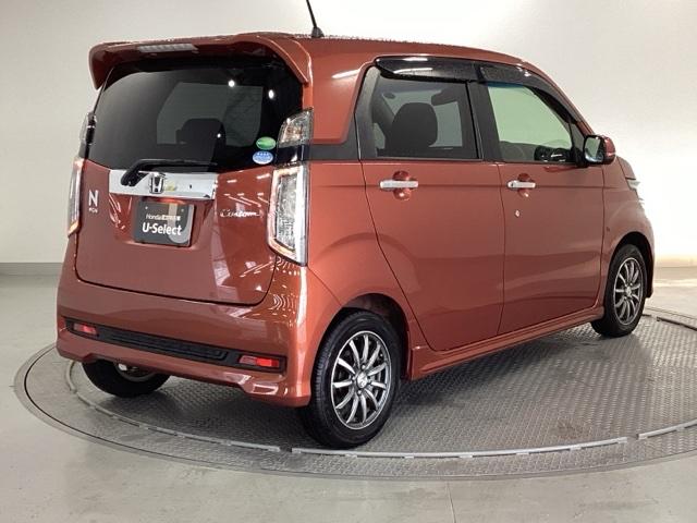 Ｎ－ＷＧＮカスタム Ｇ・Ａパッケージ　純正ナビ　ワンセグ　リアカメラ　追突被害軽減ブレーキ　フロントベンチシート　Ｒカメ　ＡＵＴＯエアコン　助手席エアバック　ＡＢＳ　パワーウィンドウ　カーテンエアバック　ＤＶＤ再生機能　横滑り防止　ＥＴＣ（8枚目）