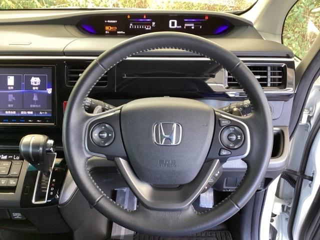 ステップワゴンスパーダ スパーダホンダセンシング 純正メモリーナビ 両側電動スライドドア 盗難防止 助手席エアバッグ Wパワスラ 記録簿有 地デジ サイドエアバッグ LEDライト 横滑り防止システム オートエアコン リアカメラ ナビ&TV 三列シート(14枚目)