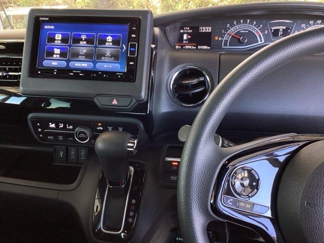 Ｎ－ＢＯＸカスタム Ｌ　純正ナビ　片側電動スライドドア　ＥＴＣ　Ｐソナー　サイドエアバッグ　ナビＴＶ　Ａストップ　シートヒータ　ベンチシート　キーフリーシステム　ＬＥＤライト　リアカメ　クルーズコントロール　ＡＣ　スマキー（2枚目）