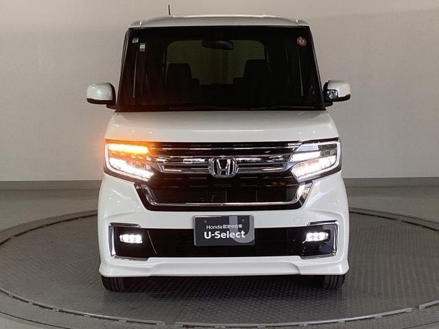 N-BOXカスタム L 純正ナビ フルセグ リアカメラ 両席エアバック Bモニタ ブレーキサポート セキュリティー LEDランプ キーレスエントリー SRS 横滑り防止機能 片側電動両側スライドドア DVD再生機能 PW(6枚目)