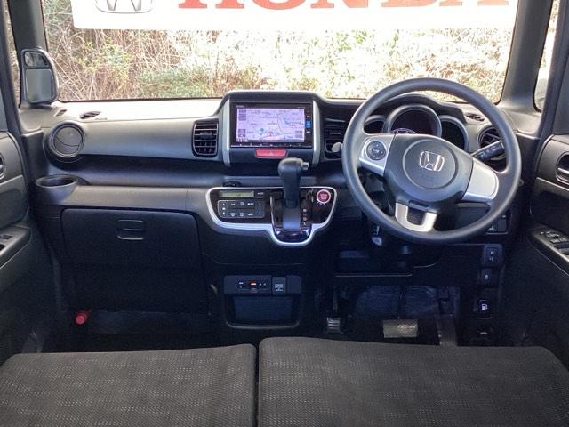 N-BOX G・Lパッケージ ナビ Rカメラ ブルートゥース フルセグTV 記録簿付 ABS付き セキュリティー スマートキ エアバック付 WSRS キーフリ バックカメラ付き 地デジTV パワーウィンド AC 横滑防止 ETC(2枚目)