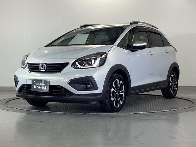 フィット e:HEVクロスター ドラレコ ナビ Rカメラ ブルートゥース インテリキー キーフリー LEDヘットライト イモビライザー サイドカーテンエアバック Cソナー クルコン パワーウインドウ エアコン USB 記録簿 ABS(10枚目)