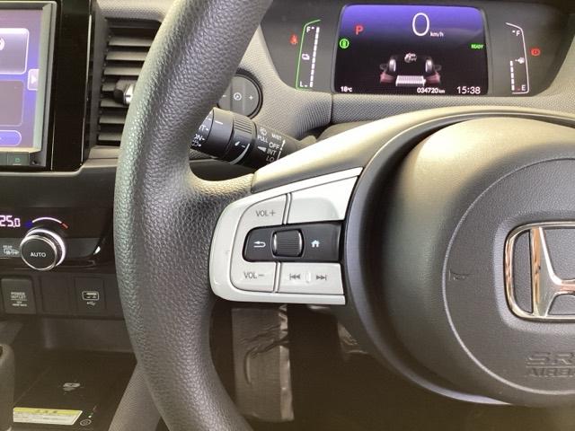 フィット e:HEVクロスター ドラレコ ナビ Rカメラ ブルートゥース インテリキー キーフリー LEDヘットライト イモビライザー サイドカーテンエアバック Cソナー クルコン パワーウインドウ エアコン USB 記録簿 ABS(51枚目)