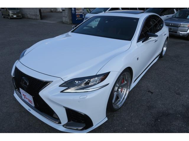 LS500h Fスポーツ アーティシャンフルエアロ 赤革 サンルーフ 純正20AW(2枚目)