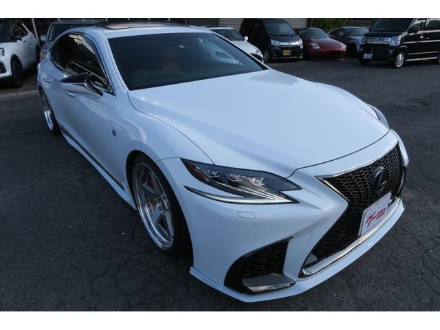 LS500h Fスポーツ アーティシャンフルエアロ 赤革 サンルーフ 純正20AW(4枚目)