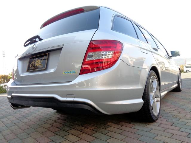 Cクラスステーションワゴン C200ブルーエフィシェンシーワゴンアバンG AMGスタイリングPKG本革パワーシートナビフルセグTVバックカメラBlutoothハンズフリー&音楽DVDパドルシフトシートヒーターETC2.0AMGエアロAMG17アルミドリルドディスクローター(76枚目)
