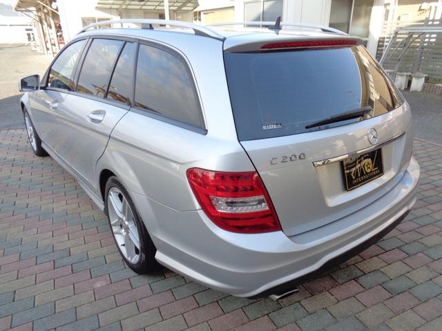 Cクラスステーションワゴン C200ブルーエフィシェンシーワゴンアバンG AMGスタイリングPKG本革パワーシートナビフルセグTVバックカメラBlutoothハンズフリー&音楽DVDパドルシフトシートヒーターETC2.0AMGエアロAMG17アルミドリルドディスクローター(78枚目)