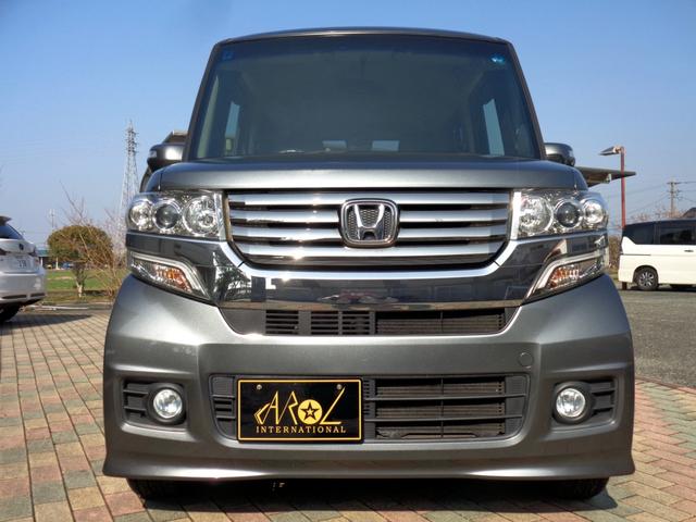 Ｎ－ＢＯＸカスタム Ｇ・ターボパッケージ　両側パワースライドドア　パドルシフト　ターボエンジン　ナビフルセグＴＶ　Ｂｌｕｅｔｏｏｔｈハンズフリー＆ミュージック　スマキー＆プッシュスタート　キセノンライト　１５アルミ　純正フルエアロ　ＥＴＣ（3枚目）