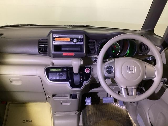 Ｎ－ＢＯＸ Ｇ・Ｌパッケージ　助手席側電動スライドドア　ＣＤ　インテリジェントキー　パワーステ　キーレス　ＡＵＴＯエアコン　助手席エアバック　横滑り防止　ＰＷ　ＡＢＳ　両側スライド片側電動ドア　運転席エアバック（2枚目）