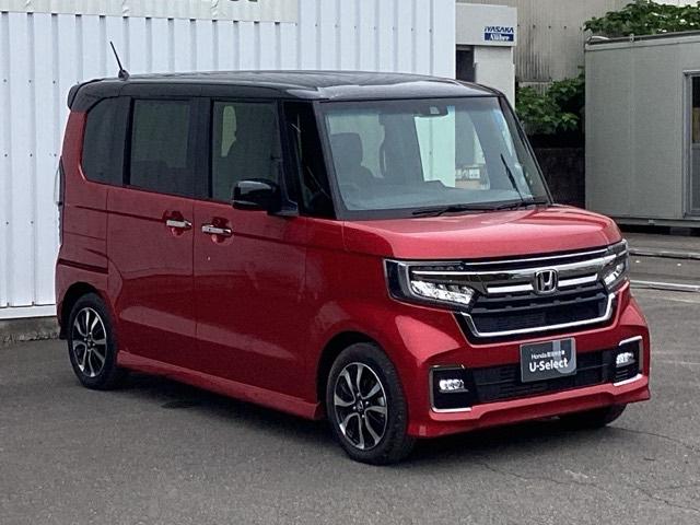 Ｎ－ＢＯＸカスタム Ｌ　純正メモリーナビＬＥＤライト　キーレスエントリー　ＳＲＳ　Ｂカメ　リアコーナーセンサー　ナビ＆ＴＶ　ＤＶＤ再生　前席シートヒーター　地デジフルセグ　横滑り防止機能　フロントベンチシート　スマキー（7枚目）