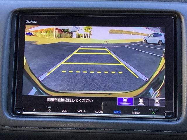 ヴェゼル ハイブリッドＸ・ホンダセンシング　シ－トヒ－タ－　記録簿　横滑防止　Ｒカメラ　スマ－トキ－　クルコン　ＥＴＣ車載器　サイドエアバック　キーレスエントリー　ＡＢＳ　ＤＶＤ再生　ＬＥＤヘッドライト（12枚目）