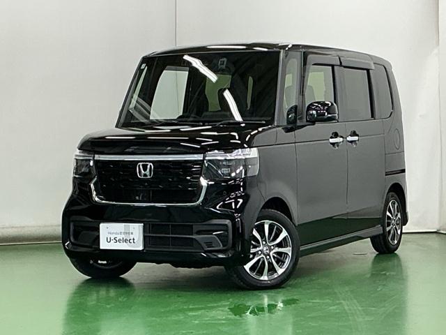 N-BOXカスタム ベースグレード ドラレコ ナビ Rカメラ ブルートゥース USB接続 CMBS Dレコ ベンチシート オートエアコン スマートキ LED 盗難防止装置 クルコン ETC バックカメラ フルセグTV パワーステアリング(10枚目)