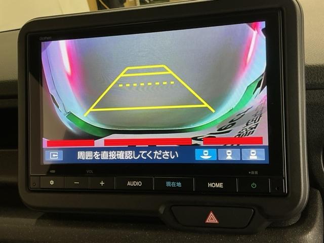 N-BOXカスタム ベースグレード ドラレコ ナビ Rカメラ ブルートゥース USB接続 CMBS Dレコ ベンチシート オートエアコン スマートキ LED 盗難防止装置 クルコン ETC バックカメラ フルセグTV パワーステアリング(12枚目)