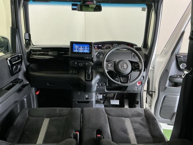 N-BOXカスタム L ドラレコ ナビ Rカメラ ブルートゥース 両席電動スライドドア Pソナー サイドエアバッグ Aストップ シートヒータ ベンチシート 点検記録簿 キーフリーシステム LEDライト リアカメ AC ETC(2枚目)