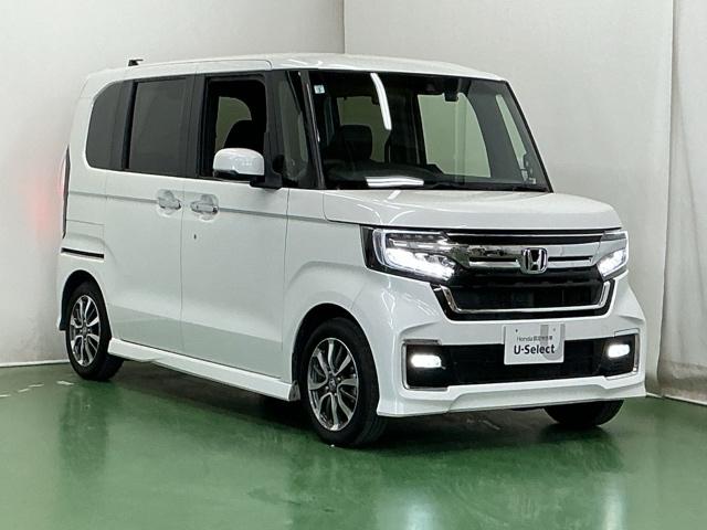 N-BOXカスタム L ドラレコ ナビ Rカメラ ブルートゥース 両席電動スライドドア Pソナー サイドエアバッグ Aストップ シートヒータ ベンチシート 点検記録簿 キーフリーシステム LEDライト リアカメ AC ETC(7枚目)