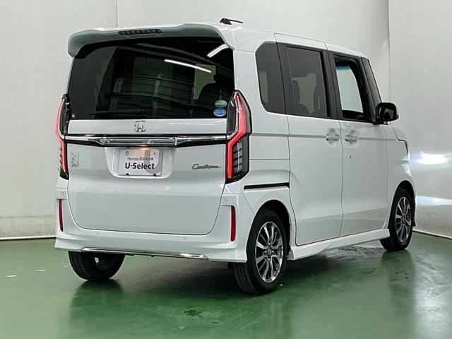 N-BOXカスタム L ドラレコ ナビ Rカメラ ブルートゥース 両席電動スライドドア Pソナー サイドエアバッグ Aストップ シートヒータ ベンチシート 点検記録簿 キーフリーシステム LEDライト リアカメ AC ETC(8枚目)