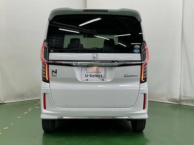 N-BOXカスタム L ドラレコ ナビ Rカメラ ブルートゥース 両席電動スライドドア Pソナー サイドエアバッグ Aストップ シートヒータ ベンチシート 点検記録簿 キーフリーシステム LEDライト リアカメ AC ETC(9枚目)