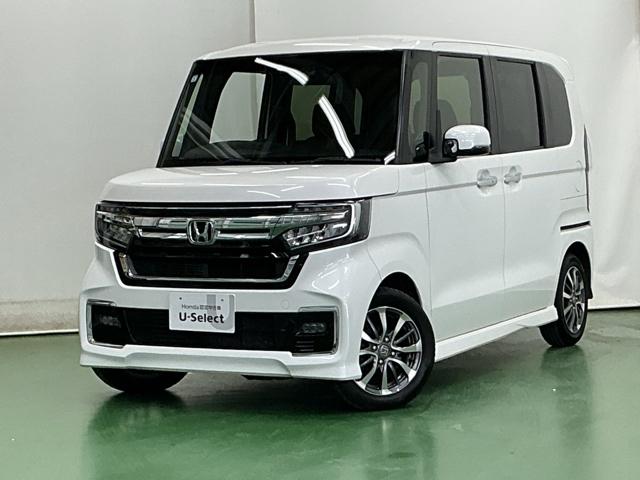N-BOXカスタム L ドラレコ ナビ Rカメラ ブルートゥース 両席電動スライドドア Pソナー サイドエアバッグ Aストップ シートヒータ ベンチシート 点検記録簿 キーフリーシステム LEDライト リアカメ AC ETC(10枚目)