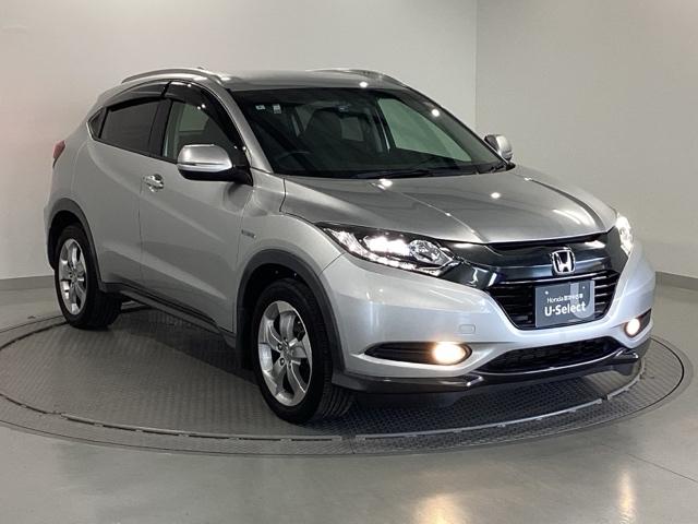 ヴェゼル ハイブリッドＸ・Ｌパッケージ　純正メモリーナビ　衝突低減ブレーキ　ブレーキサポート　ＥＣＯＮ　後カメラ　フルタイム４ＷＤ　ナビＴＶ　盗難防止装置　ＬＥＤ　エアコン　シートヒータ　サイドＳＲＳ　キーレス　ワンセグＴＶ　ＤＶＤ　ＥＴＣ（7枚目）