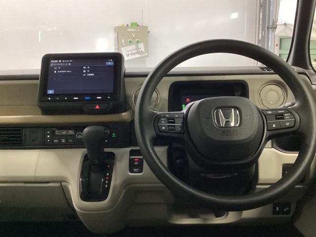 N-BOX ベースグレード メモリーナビ リアカメラ シートヒーター 片側電動スライド ECON Sヒーター LEDヘットライト ブレーキサポート キーフリーシステム 禁煙 盗難防止装置 パワーウインドー ナビTV USB(3枚目)