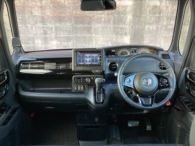 Ｎ－ＢＯＸカスタム Ｇ・Ｌターボホンダセンシング　プラズマクラスター技術搭載フルオート・エアコンディショナー　アレルクリーンプラスシート　Ｂソナー　シートヒータ　ベンチ　横滑り防止システム　整備点検記録簿　Ｗエアバック　サイドエアバック　ターボ車（2枚目）