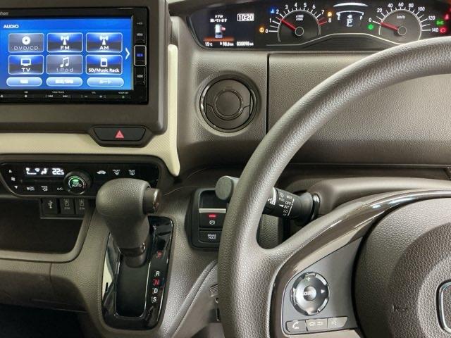 N-BOX L ドラレコ ナビ Rカメラ ブルートゥース バックセンサー 地デジフルセグTV Wエアバッグ 前席シートヒーター USB接続 記録簿付 LED リモコンキー Bカメラ ETC イモビ DVD VSA(3枚目)