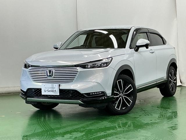 ヴェゼル ｅ：ＨＥＶＺ　ドラレコ　ナビ　Ｒカメラ　ブルートゥース　Ｓヒータ　地デジフルセグＴＶ　定期点検記録簿　電動テールゲート　サイドエアバッグ　後カメラ　前後障害物センサー　横滑防止装置　エアコン　ＬＥＤヘットライト（10枚目）