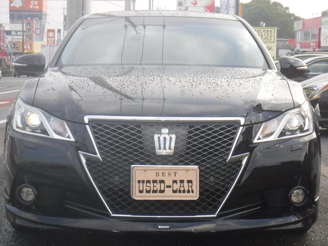 クラウンハイブリッド アスリートＧ　モデリスタＦスポ・純正ＳＤナビ・ＣＤ録音・ＤＶＤ再生・フルセグＴＶ・Ｂカメラ・Ｂｌｕｅｔｏｏｔｈ・黒革ＰＷ・サンルーフ・プリクラ・クリソナ・クルコン・１８ＡＷ・スマートキー・ＥＴＣ・電格ミラー・車高調（2枚目）