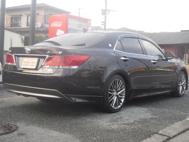 クラウンハイブリッド アスリートＧ　モデリスタＦスポ・純正ＳＤナビ・ＣＤ録音・ＤＶＤ再生・フルセグＴＶ・Ｂカメラ・Ｂｌｕｅｔｏｏｔｈ・黒革ＰＷ・サンルーフ・プリクラ・クリソナ・クルコン・１８ＡＷ・スマートキー・ＥＴＣ・電格ミラー・車高調（16枚目）