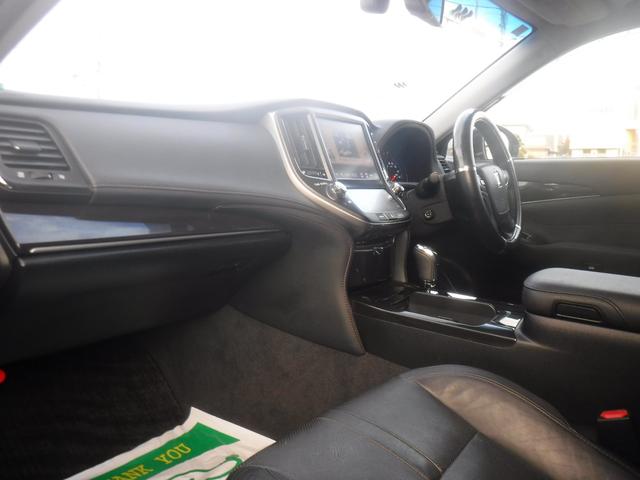 クラウンハイブリッド アスリートＧ　モデリスタＦスポ・純正ＳＤナビ・ＣＤ録音・ＤＶＤ再生・フルセグＴＶ・Ｂカメラ・Ｂｌｕｅｔｏｏｔｈ・黒革ＰＷ・サンルーフ・プリクラ・クリソナ・クルコン・１８ＡＷ・スマートキー・ＥＴＣ・電格ミラー・車高調（46枚目）