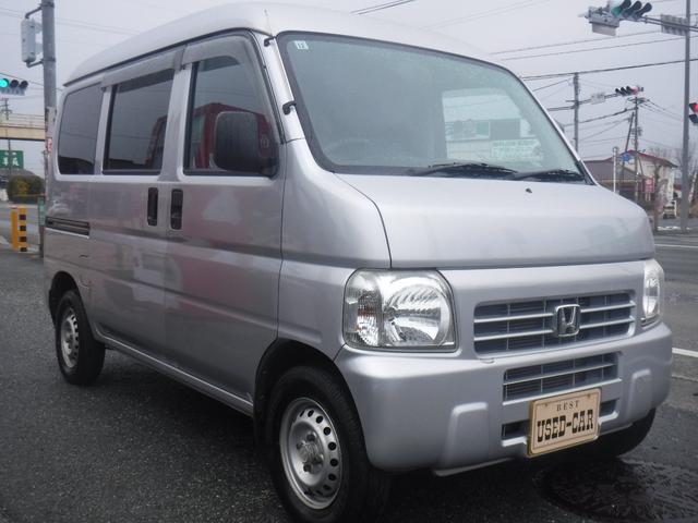 アクティバン ＳＤＸ－Ｈｉ　５ＭＴ・Ｔベルト＋ウォポン交換済・新品タイヤ４本交換済・ハイルーフ・キーレス・ライトレベライザー・ドアバイザー・４ナンバー・４人乗・パワステ・エアコン・ドリンクホルダー・Ｗエアバック・取説・整備記録簿（6枚目）