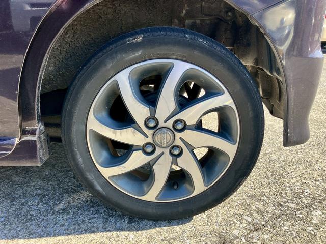 ルークス ハイウェイスター メモリーナビ フルセグTV ディスチャージヘッドライト パワースライドドア スマートキー プッシュスタート ETC 純正14インチAW オートAC シートカバー 女性ワンオーナー(10枚目)