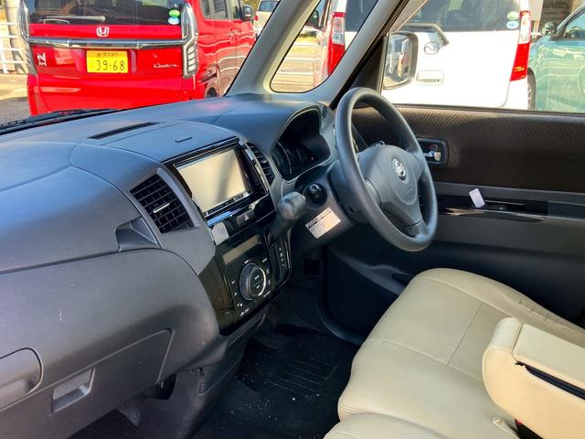 ルークス ハイウェイスター メモリーナビ フルセグTV ディスチャージヘッドライト パワースライドドア スマートキー プッシュスタート ETC 純正14インチAW オートAC シートカバー 女性ワンオーナー(18枚目)