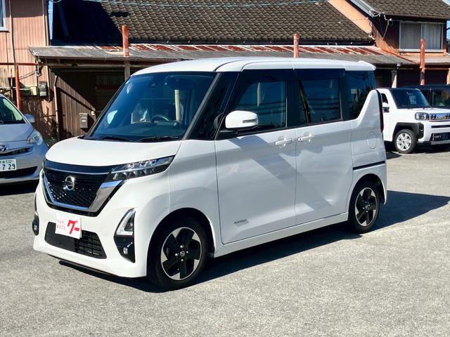 ルークス ハイウェイスター　Ｘ　純正９インチナビ（ＭＭ３２０Ｄ－Ｌ）　アラウンドビューモニター　スマートキー　ＥＴＣ２．０　左側パワースライドドア　ＬＥＤヘッドライト　クリアランスソナー　純正１４インチＡＷ　自社レンタカー登録（5枚目）