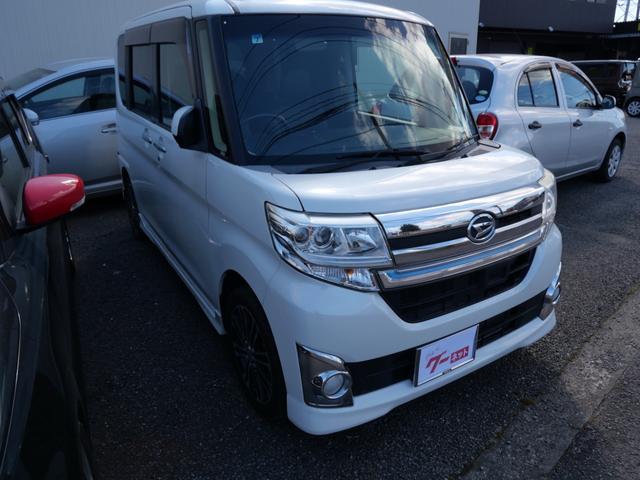 タント カスタムＲＳ　トップエディションＳＡ　両側電動スライドドア　純正ナビ　フルセグ　バックモニター　スマートキー　プッシュスタート　オートエアコン　トラクションコントロール　エコアイドル　ＥＴＣ（4枚目）