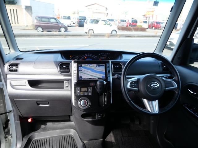 タント カスタムＲＳ　トップエディションＳＡ　両側電動スライドドア　純正ナビ　フルセグ　バックモニター　スマートキー　プッシュスタート　オートエアコン　トラクションコントロール　エコアイドル　ＥＴＣ（8枚目）