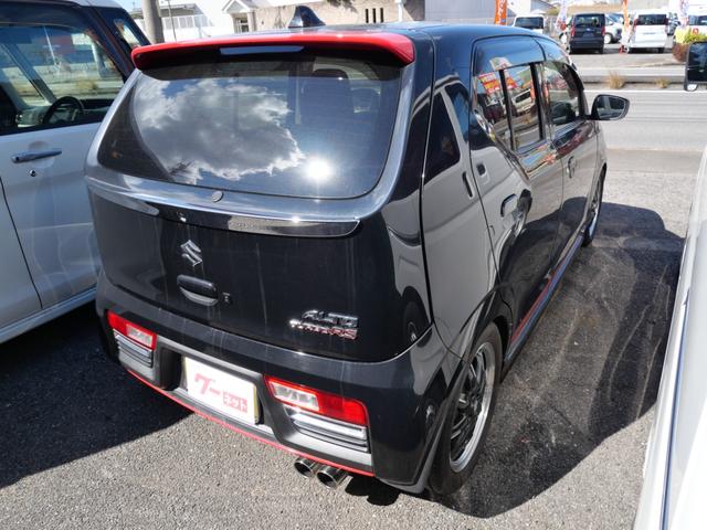 アルトターボＲＳ ベースグレード　ナビ　フルセグ　スマートキー　プッシュスタート　トラクションコントロール　アイドリングストップ　オートエアコン　シートヒーター　ドライブレコーダー　ＴＥＩＮ車高調　社外マフラー（7枚目）