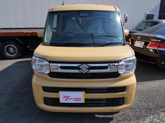 スペーシア ハイブリッドＸ　届け出済み未使用車　両側電動スライドドア　シートヒーター　ブレーキサポート　トラクションコントロール　アイドリングストップ　電動格納ミラー（3枚目）