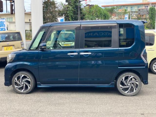 タント カスタムRSトップエディションVS SA3 新品タイヤ/保証書/純正 9インチ SDナビ/スマートアシスト(トヨタ・ダイハツ)/両側電動スライドドア/シートヒーター/パノラマモニター/車線逸脱防止支援システム/シート ハーフレザー ターボ(2枚目)